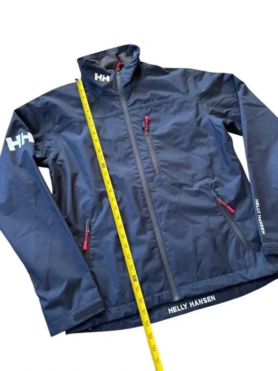 Helly Hansen Crew Midlayer Sailing Jacket Men Medium Navy Full Zip EUC - Picture 2 of 6